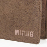 Skórzany Portfel Męski Mustang Fresno Wallet Long Side Opening Coin Pocket Cognac 06.105131